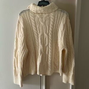 Cream Cable Knit Sweater